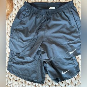Set of 2 Black Nike Dri-Fit Running Shorts - Men’s Small